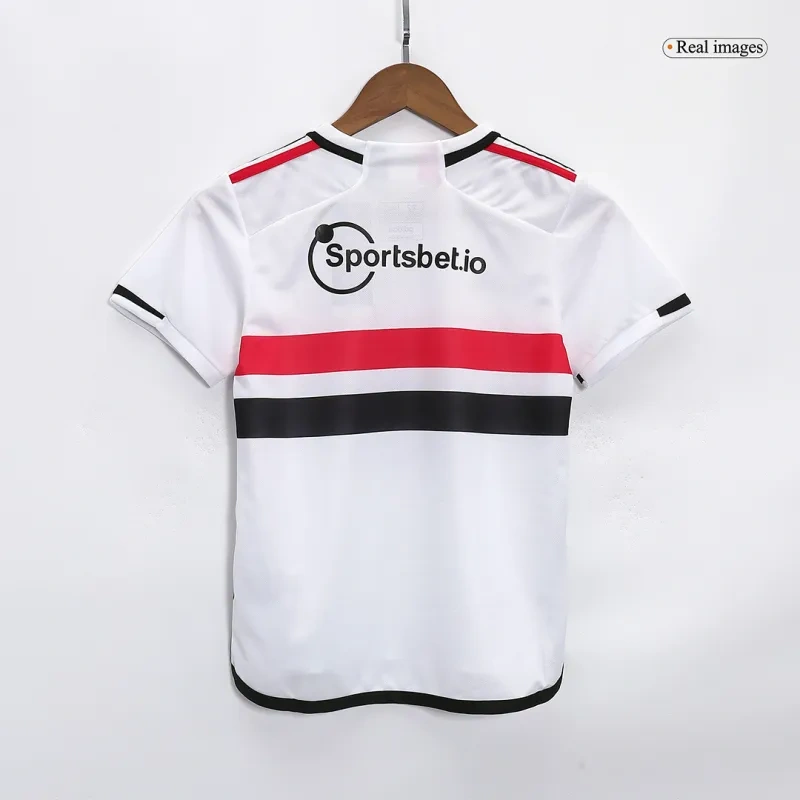 Kids Sao Paulo FC 2023/24 Home Jersey Kit Replica