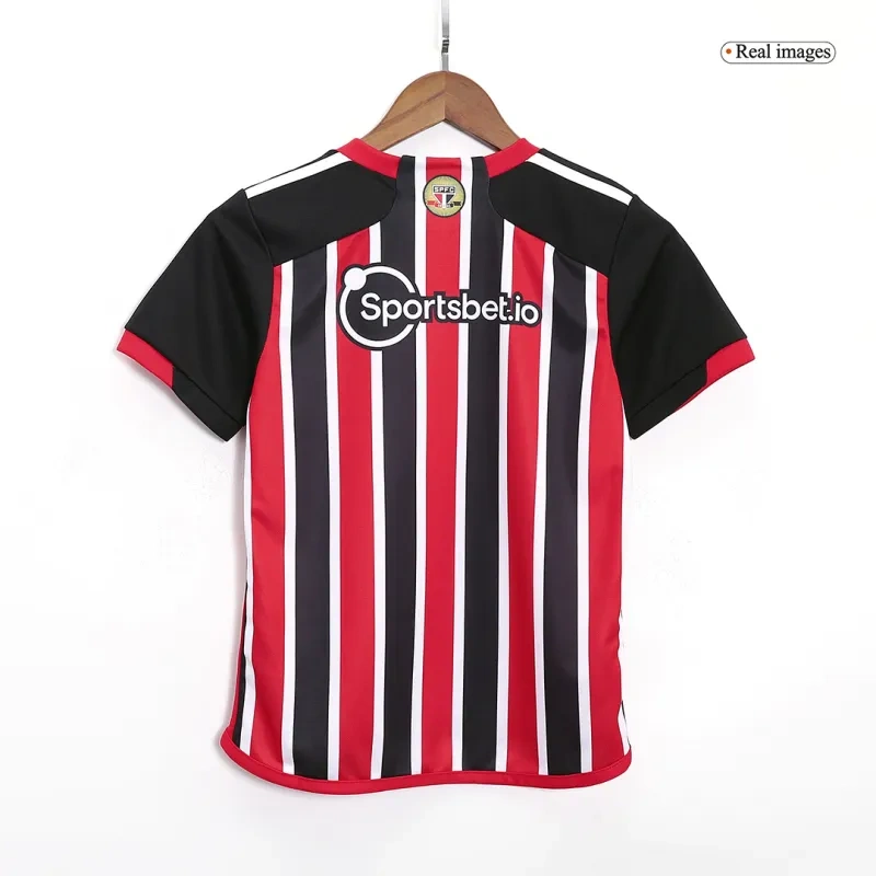 Kids Sao Paulo FC 2023/24 Away Kit Jersey+Shorts