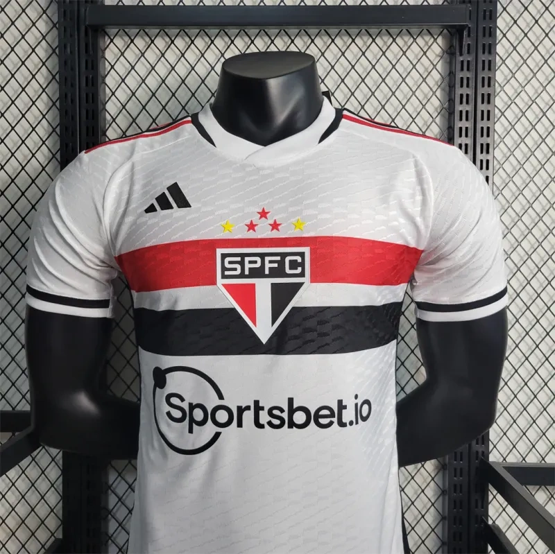 Sao Paulo FC 23-24 Home Soccer Jersey Player Edition
