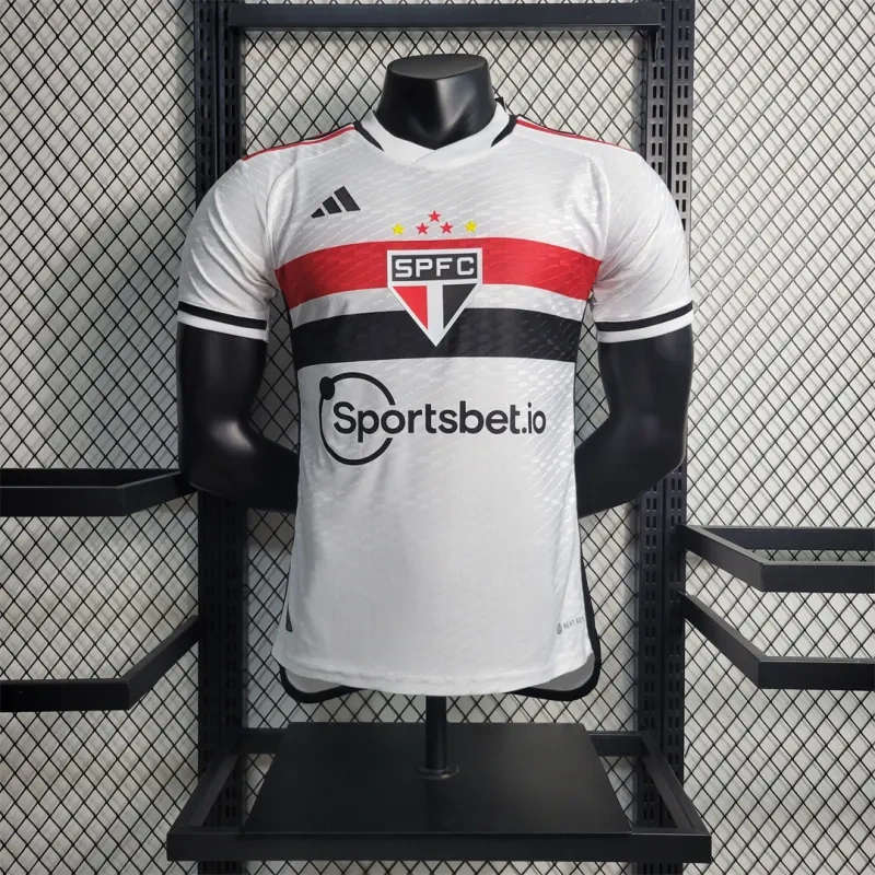 Sao Paulo FC 23-24 Home Soccer Jersey Player Edition
