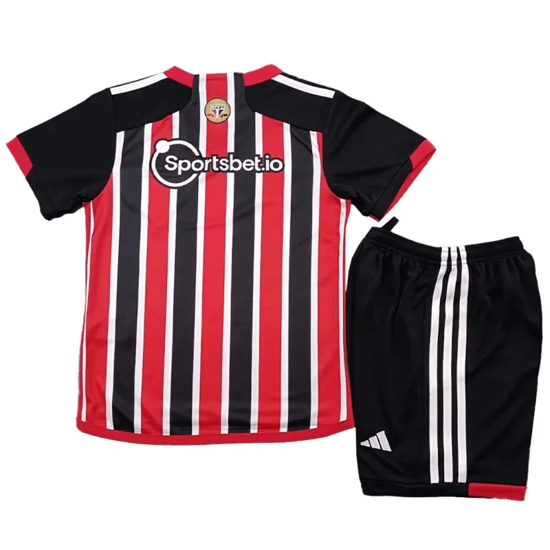 Kids Sao Paulo FC 2023/24 Away Kit Jersey+Shorts