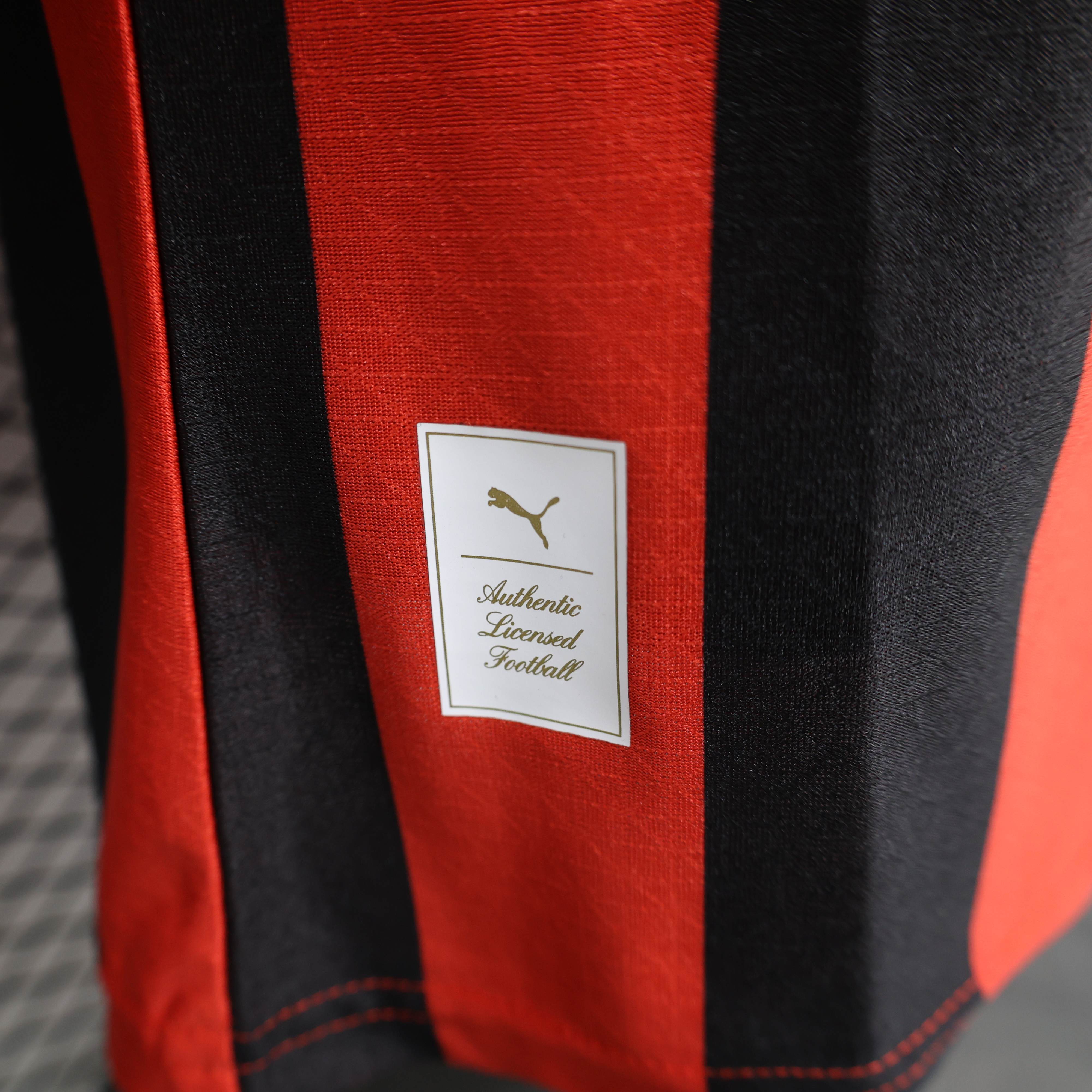 AC Milan Puma 125th Authentic Jersey 24-15 Red Long Sleeve