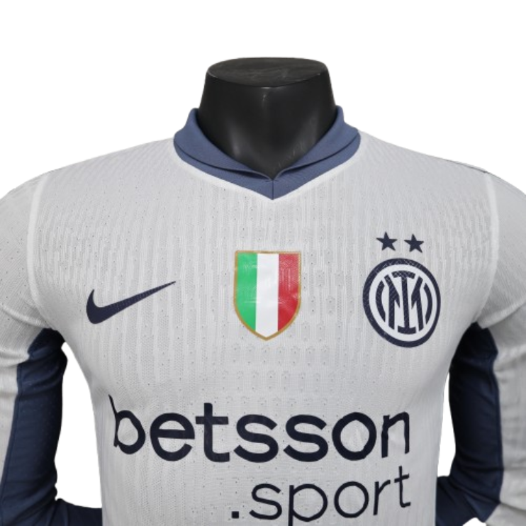 24-25 Inter Milan Away Long Sleeve Kit Player Version Shirt Soccer Jersey