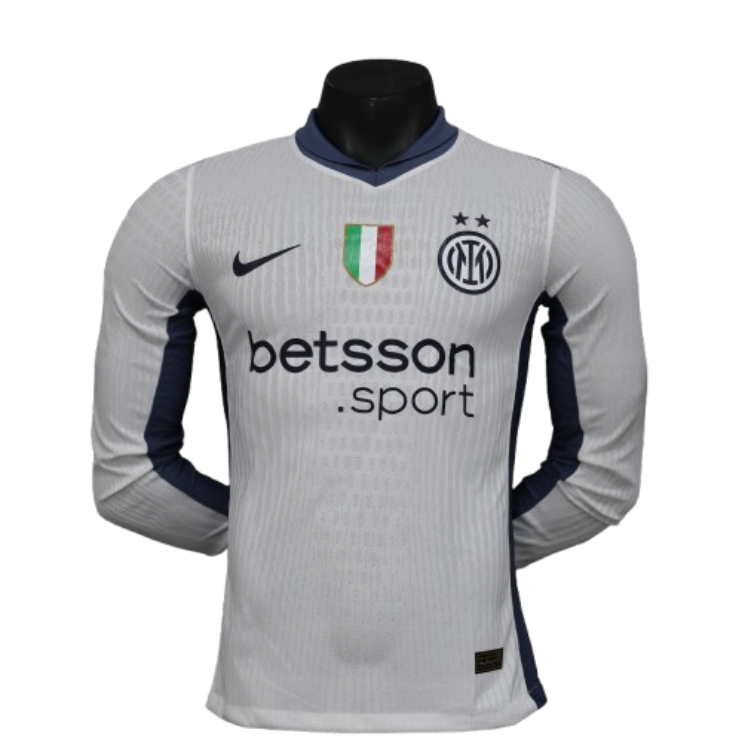 24-25 Inter Milan Away Long Sleeve Kit Player Version Shirt Soccer Jersey