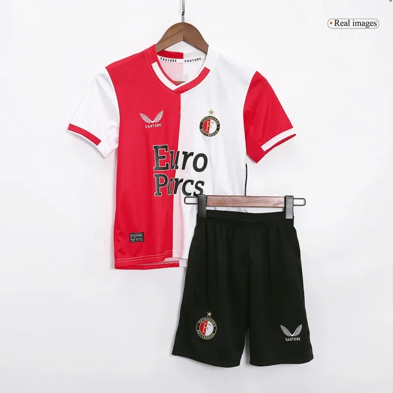 Kids Feyenoord 2023/24 Home Kit Jersey+Short