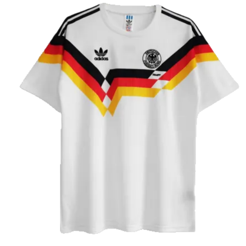West Germany 1990 Retro Jersey Home World Cup