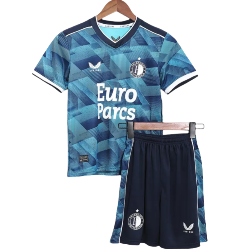 Kids Feyenoord 2023/24 Away Kit Jersey+Short