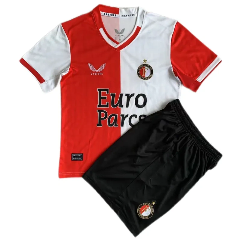 Kids Feyenoord 2023/24 Home Kit Jersey+Short