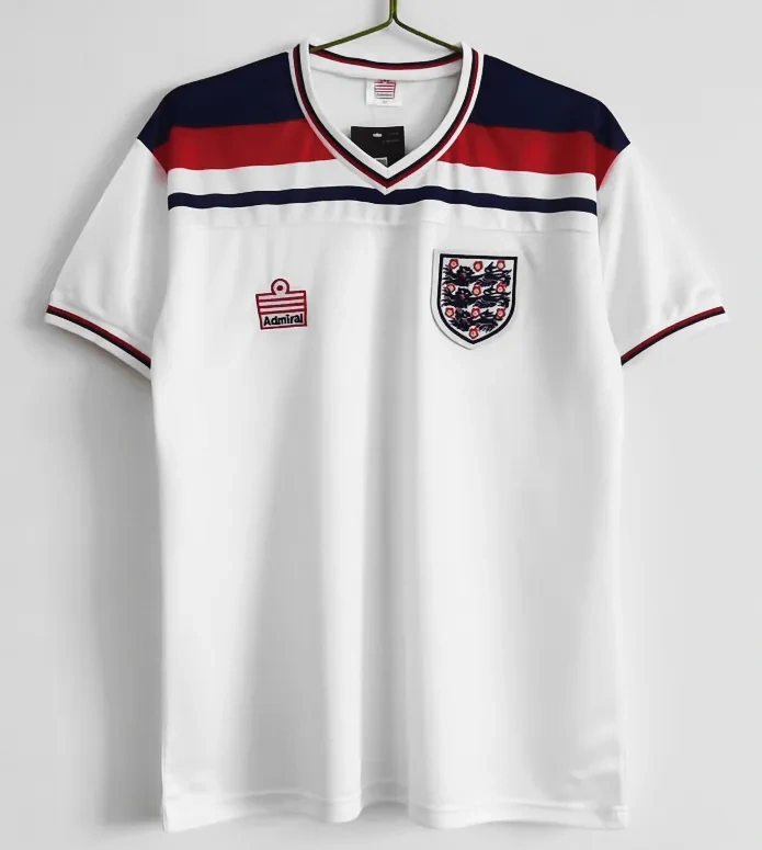 England  1982 Retro Soccer Jersey Home Replica