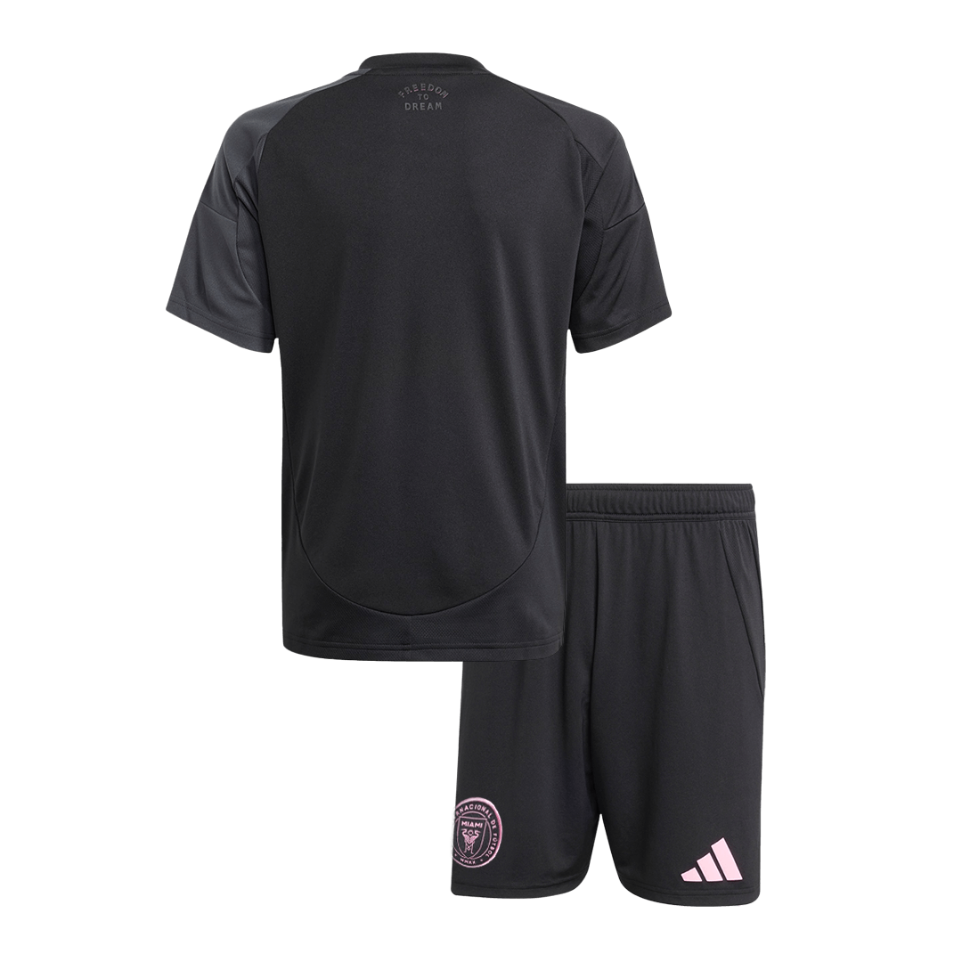 Kids Inter Miami CF Adidas Custom Away Soccer Kits 2025