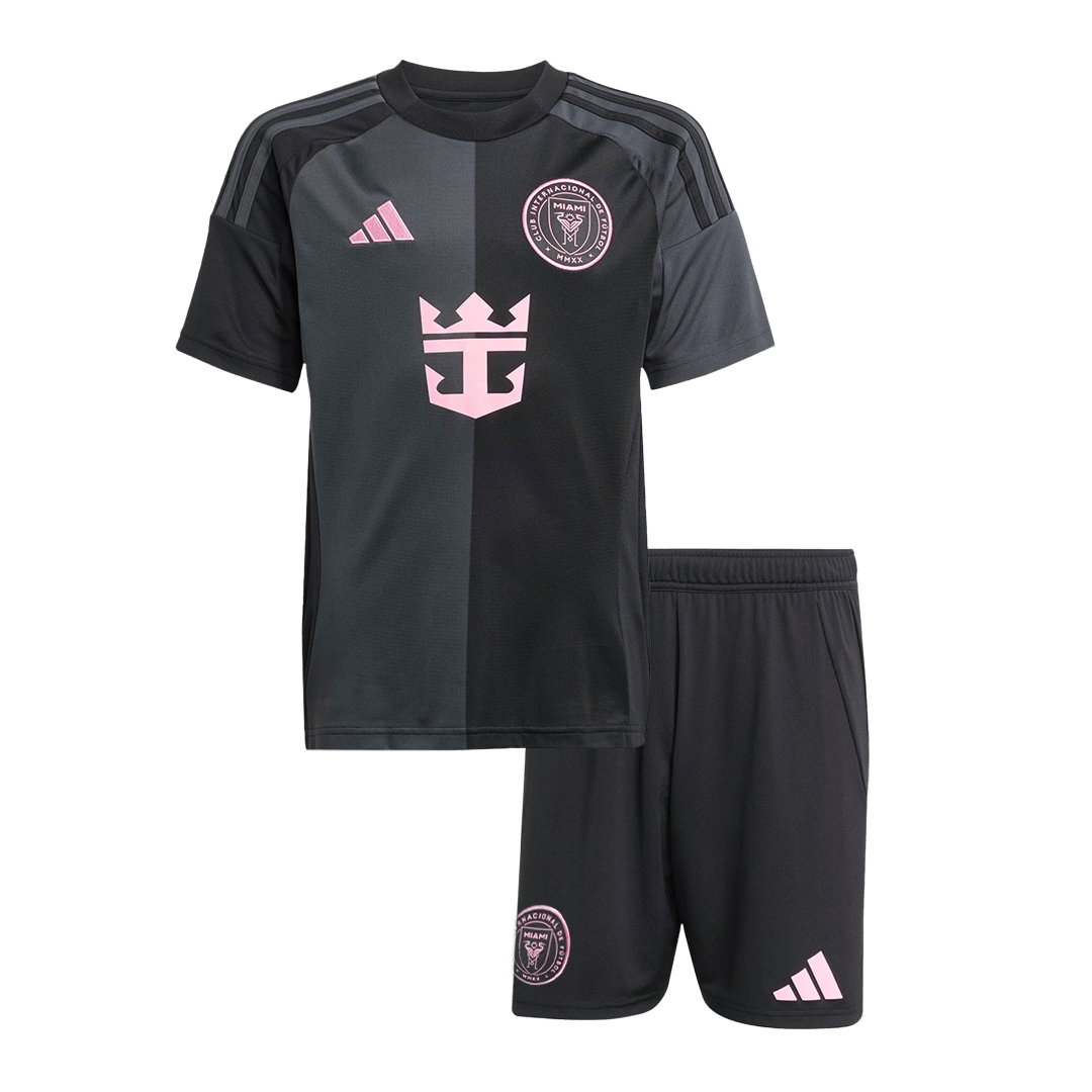 Kids Inter Miami CF Adidas Custom Away Soccer Kits 2025