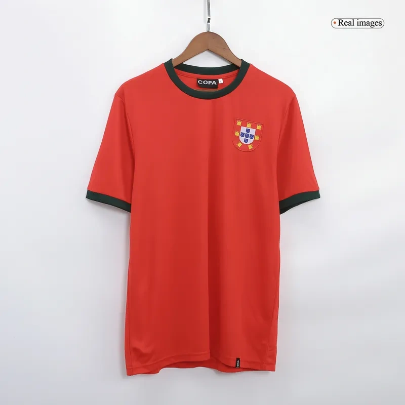Portugal 1966 Retro Soccer Jersey Home