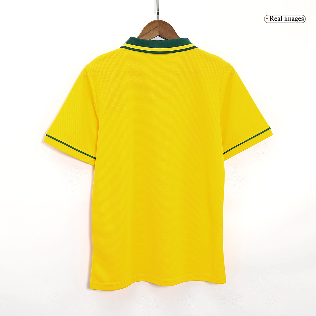 Brazil Jersey Custom Home Soccer Retro Jersey 1993-94