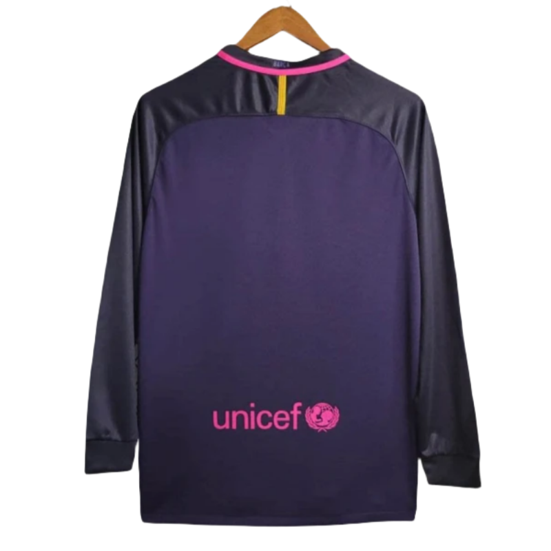 Barcelona Retro Long Sleeve Away Football Shirt 2015-16