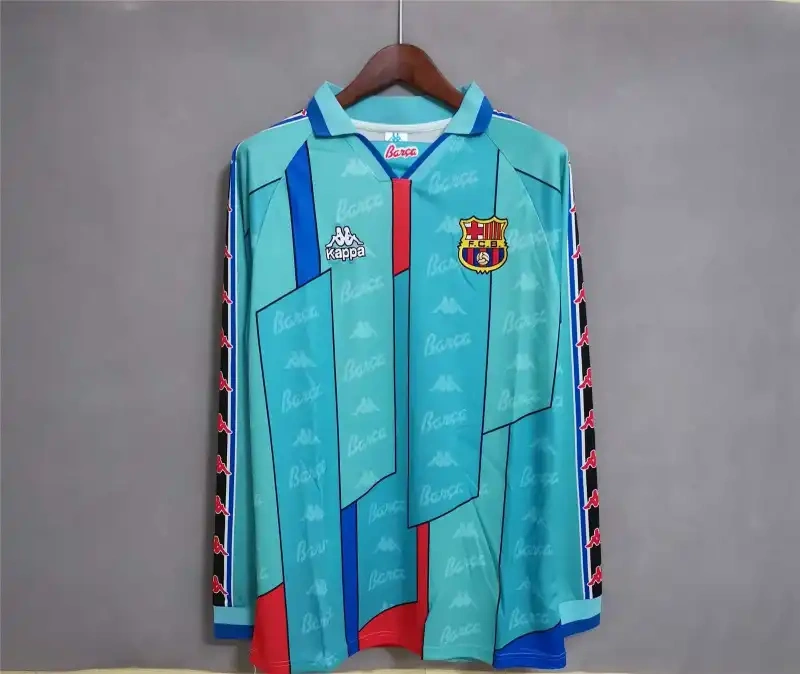 Barcelona Retro Long Sleeve Jersey Away 1996-97