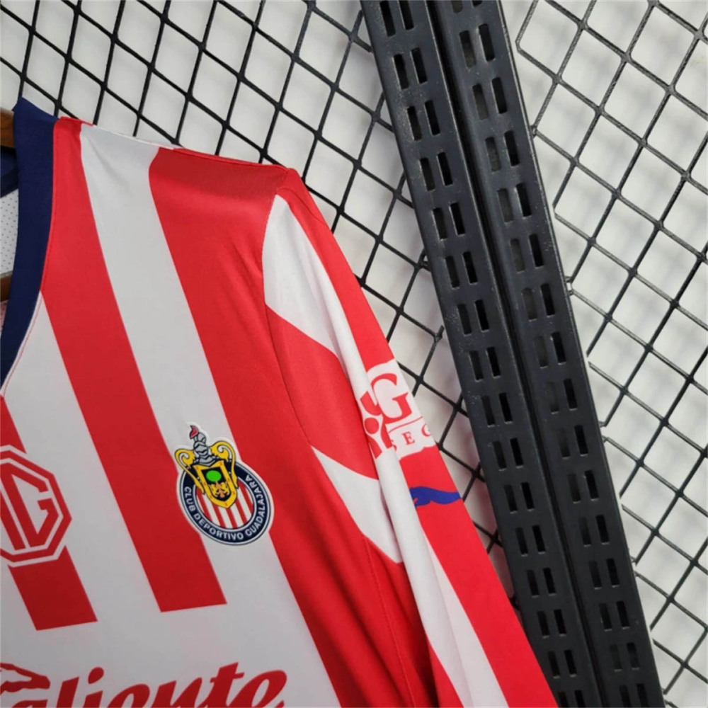 Puma Men's Chivas Home Long Sleeve Football Jersey 24-25