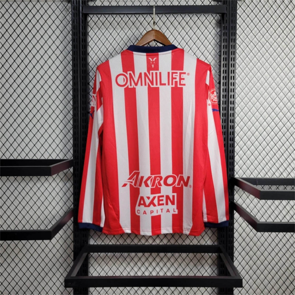 Puma Men's Chivas Home Long Sleeve Football Jersey 24-25