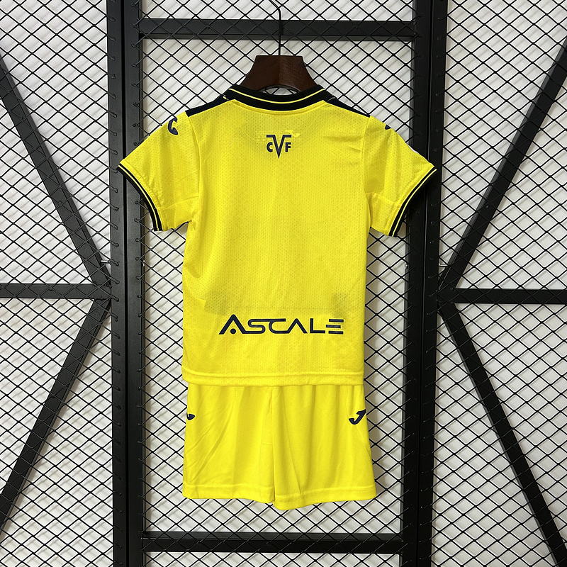 Villarreal Home Kid Kits Youth Apparels Soccer Jersey 24-25