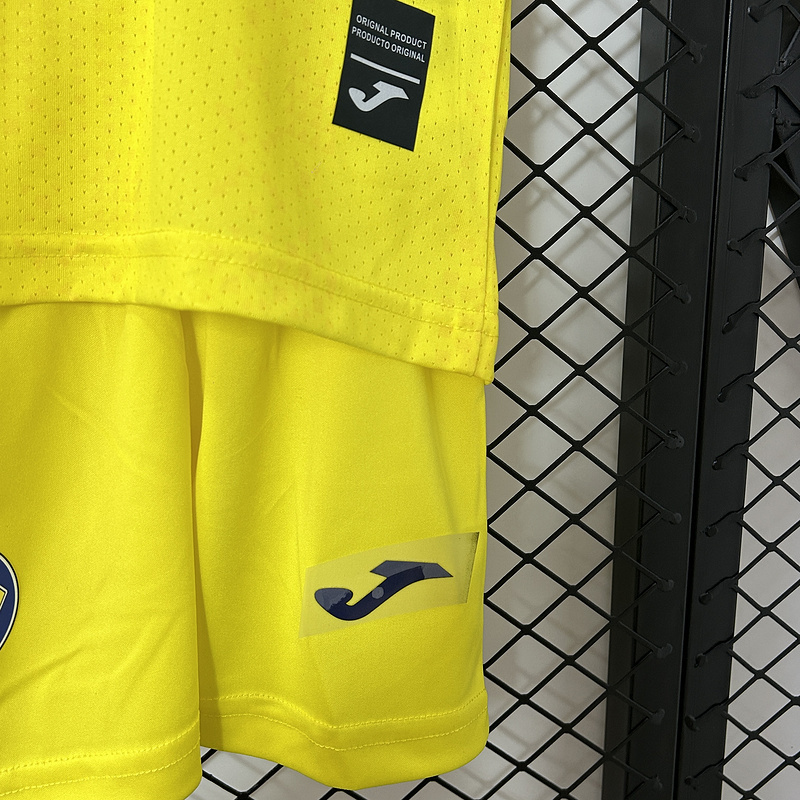 Villarreal Home Kid Kits Youth Apparels Soccer Jersey 24-25