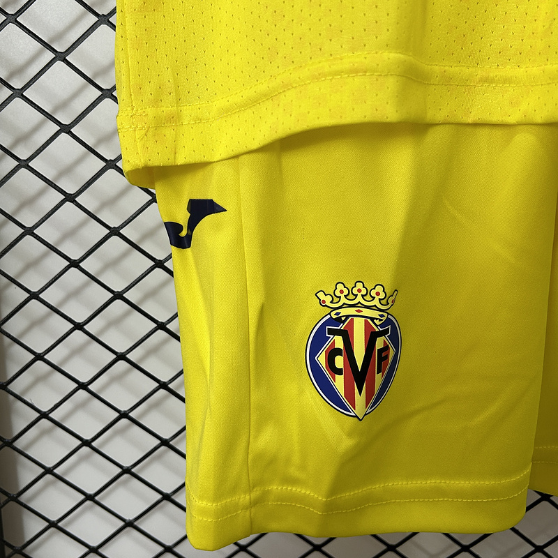 Villarreal Home Kid Kits Youth Apparels Soccer Jersey 24-25
