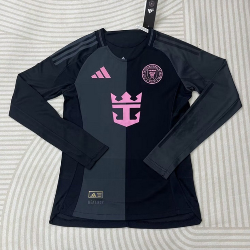 Inter Miami Away Long Sleeve Shirt Soccer Jersey Player Version 25-26