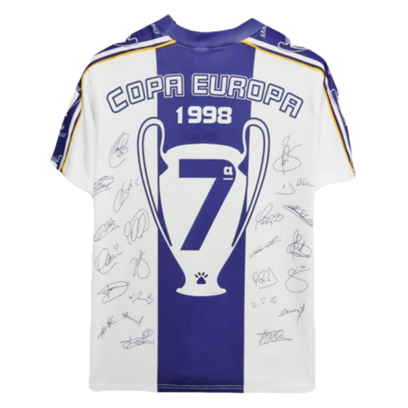 Real Madrid Retro Jersey UCL Commemorate Shirt 1997-98