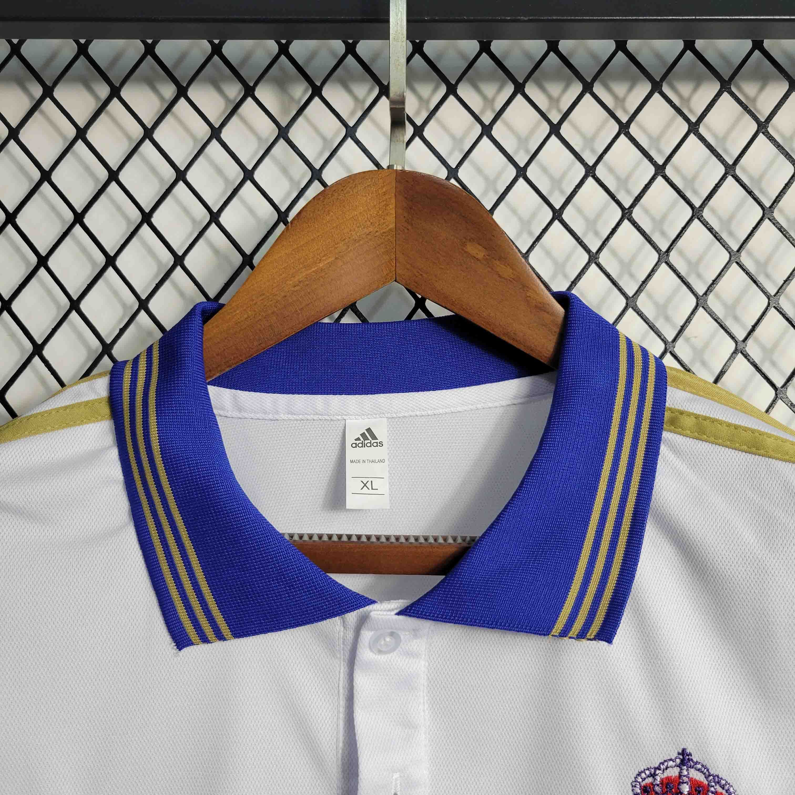 Real Madrid Adidas Men's White Polo Shirt 23-24