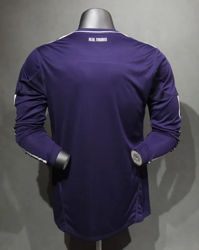 Real Madrid Third Away Retro Jersey Long Sleeve Shirt 10-11