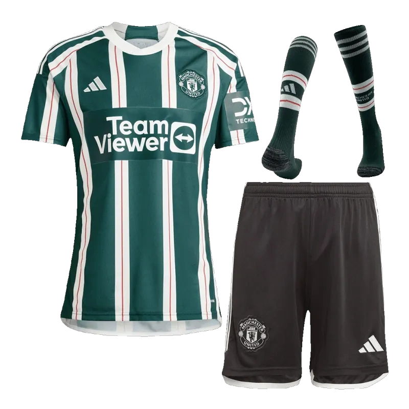 Manchester United Away Whole Kit Jersey+Shorts+Socks 2023-24