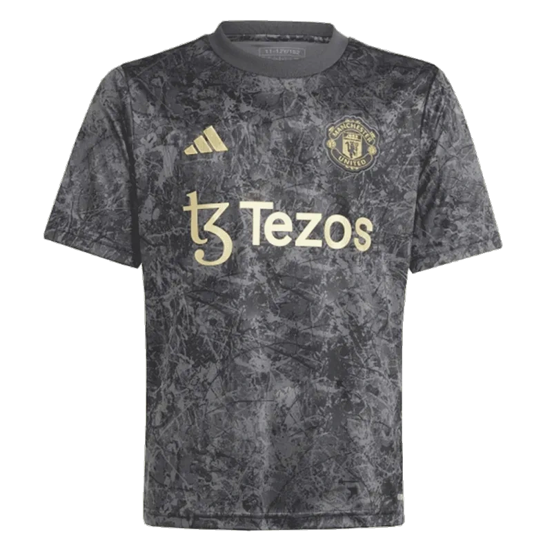 Manchester United Stone Roses Pre-Match Kit Football Jersey 23/24 - Cutejersey