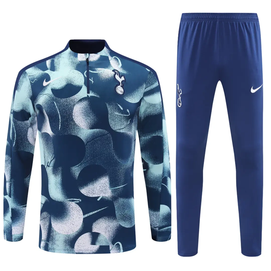Tottenham Hotspur 24-25 Long Sleeve Training Set - Blue Camouflage