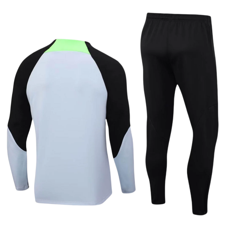 Liverpool Half-Pull Training Suit Grey Jersey 2023/2024