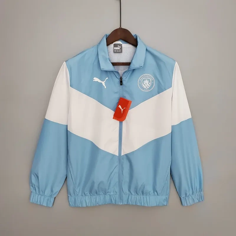 Manchester City Jersey Windbreaker Blue And White 2021/2022