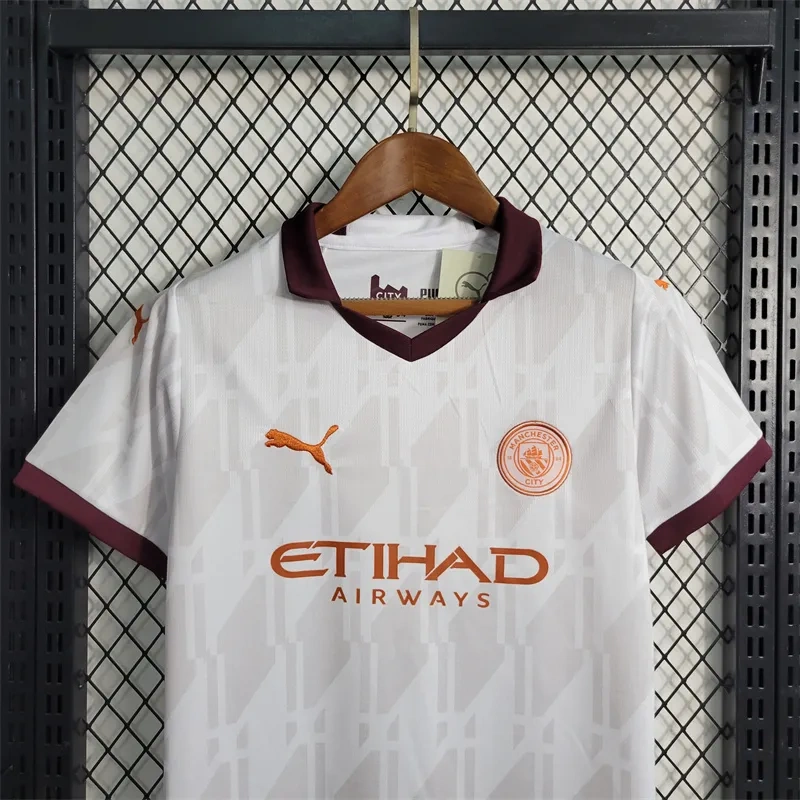 Manchester City Away Kids Kit Jersey+Shorts 23-24