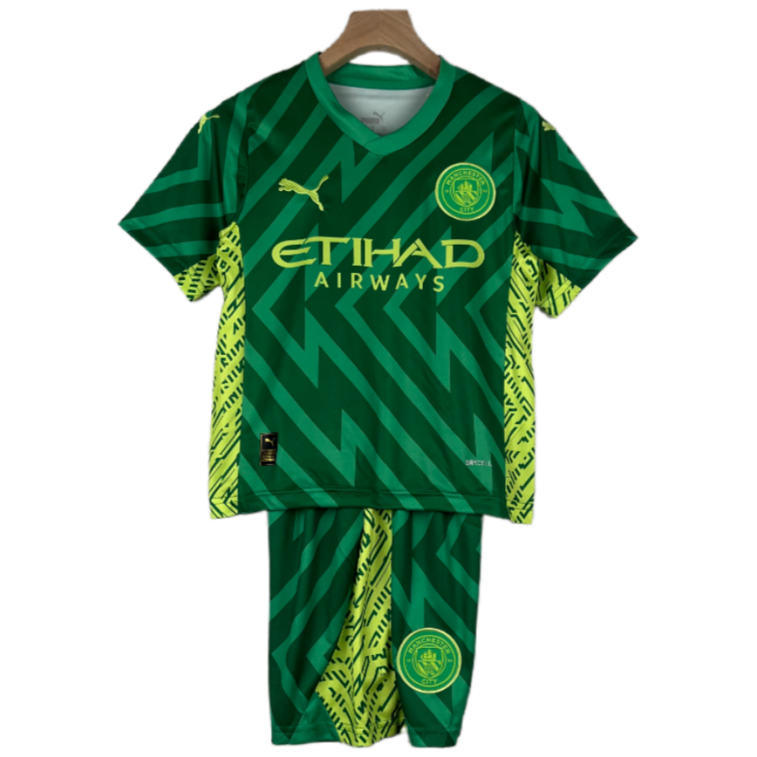 23-24 Kids Goalkeeper Manchester City Kit