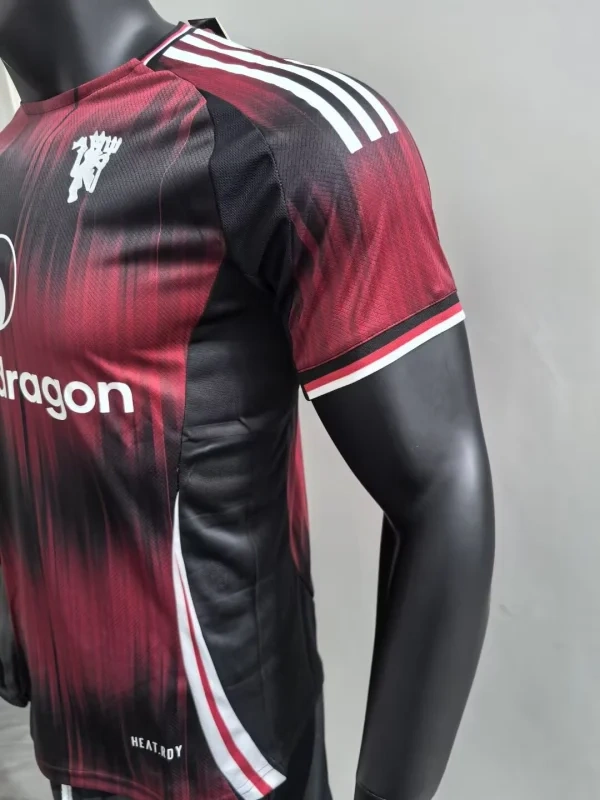 Manchester United Special Edition Black And RedFootball Jersey 2024/2025 Player Edition