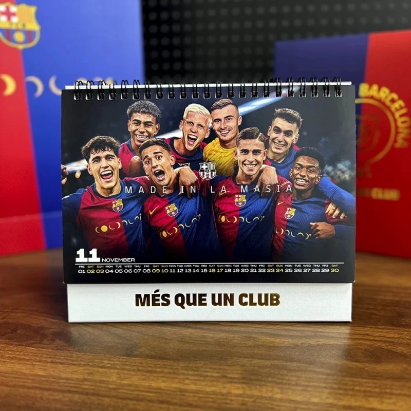 Fc Barcelona 2025 calendar Football toy kit gift