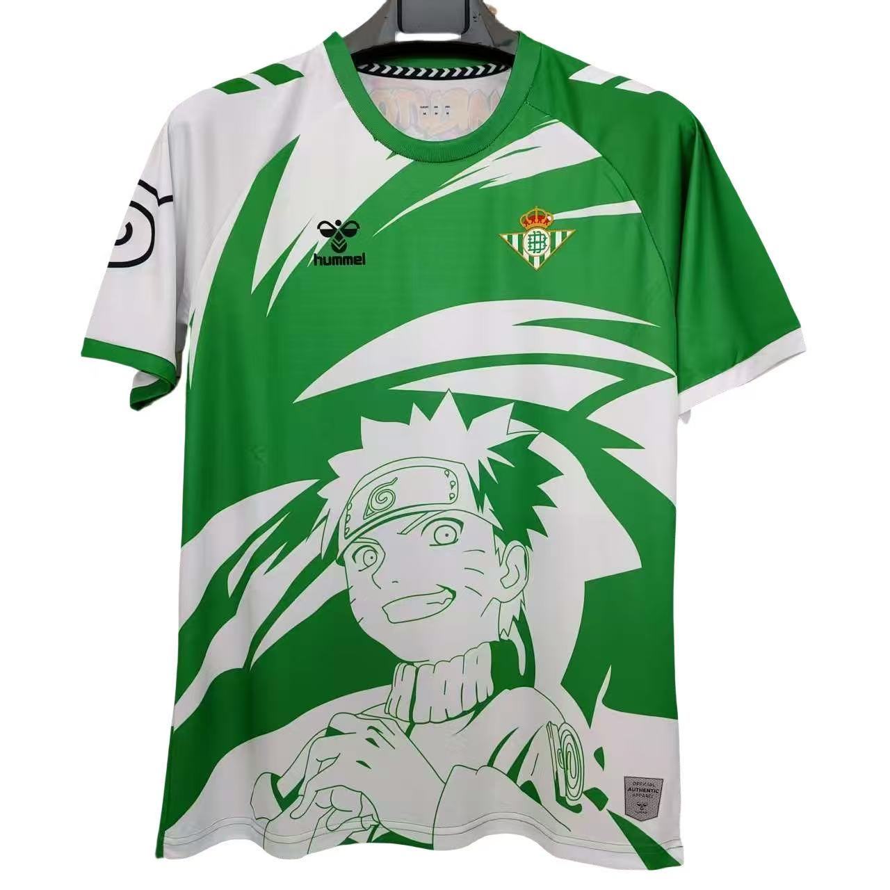 Real Betis Anime Naruto Shirt Football Jersey Fan  Version 2025-2026