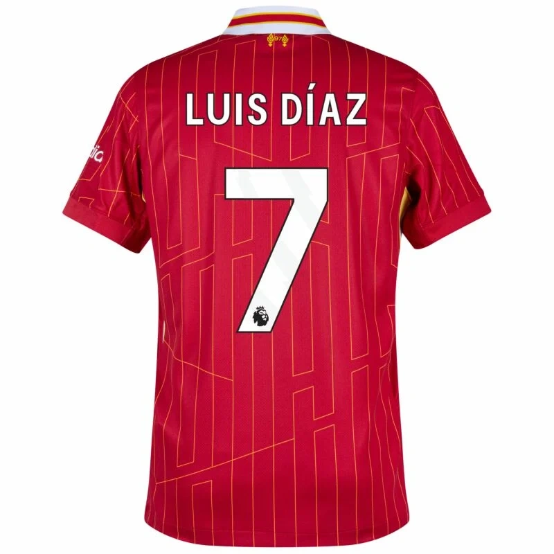 Liverpool Home Luis Díaz 7 Shirt 2024-2025 (Premier League)  Size S-4XL