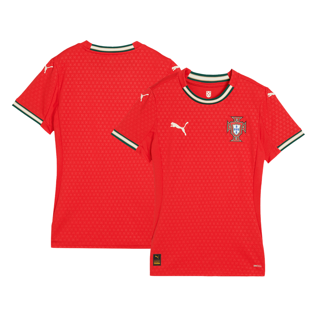 Portugal Soccer Jersey Home Women's Custom Shirt 2025