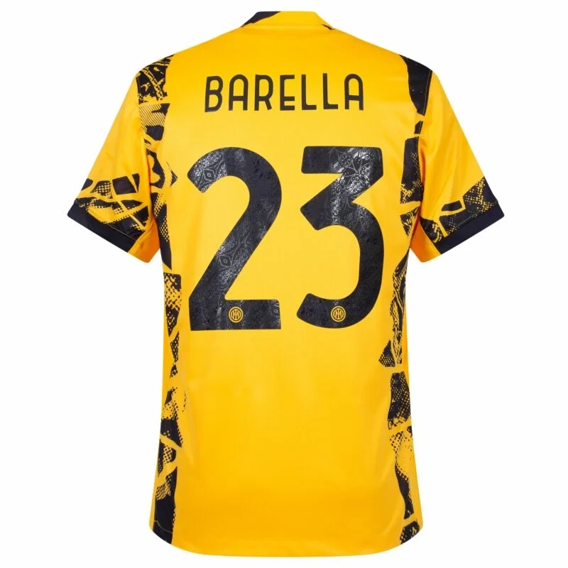 Inter Milan Third  Barella 23 Shirt 2024-2025 Size：S-4XL（Non-Customize ）
