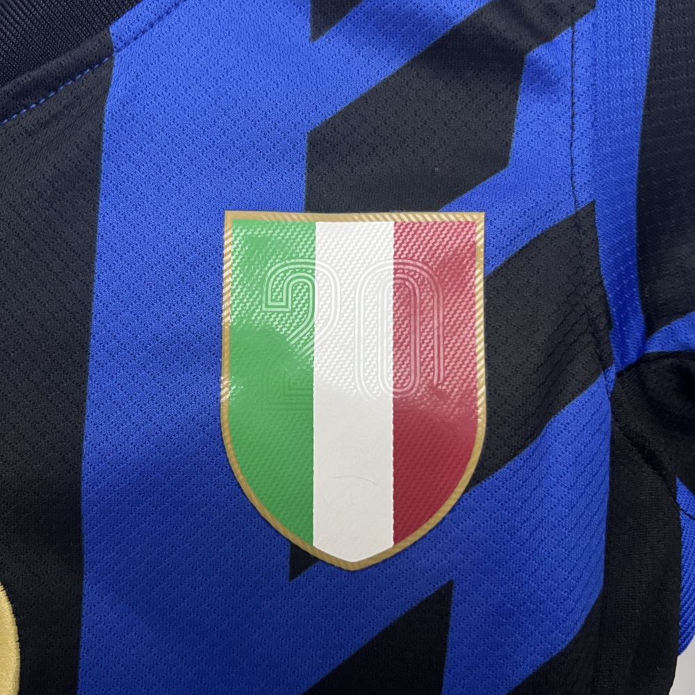 Inter Milan Home Kit Soccer Uniforms Soccer Kids 24-25