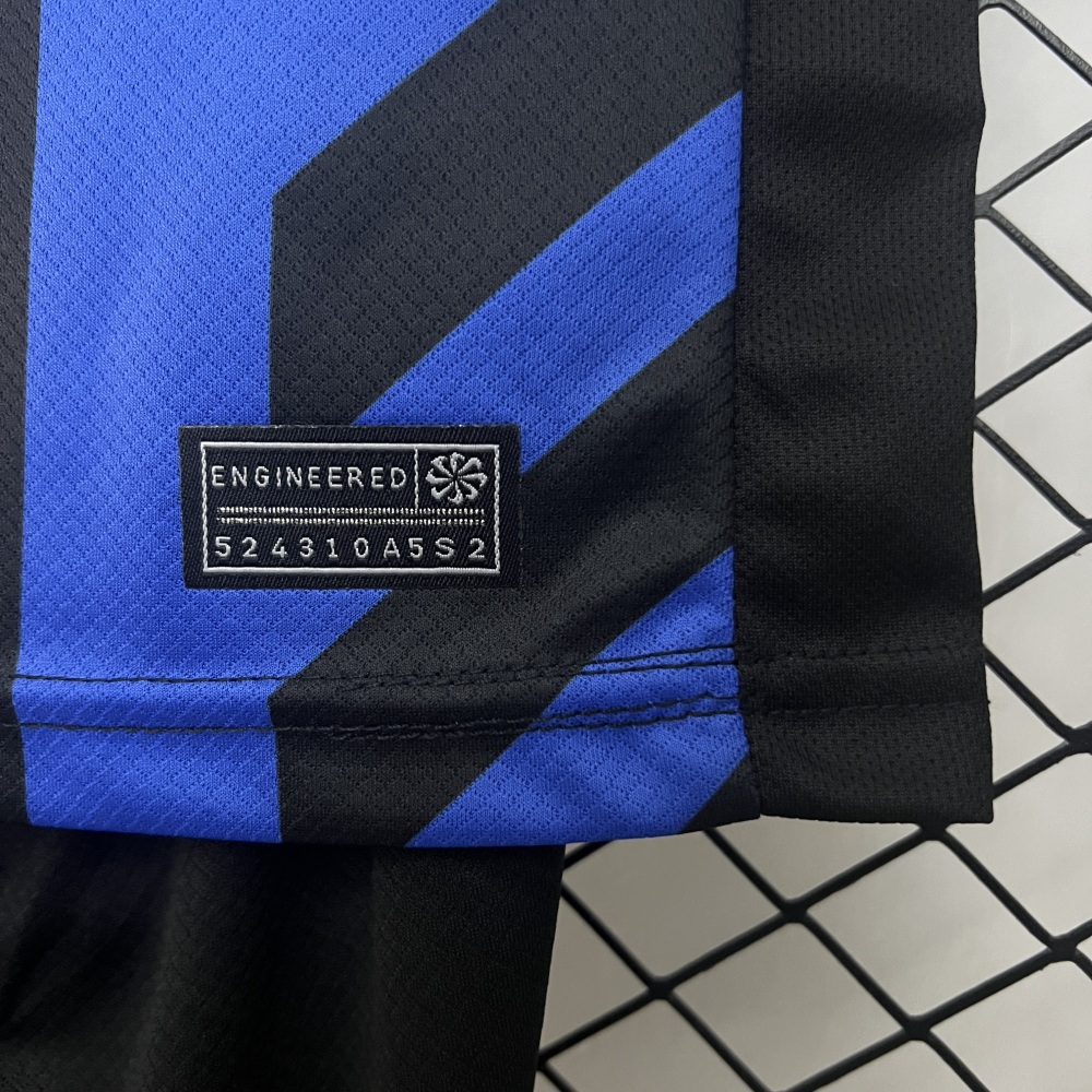 Inter Milan Home Kit Soccer Uniforms Soccer Kids 24-25