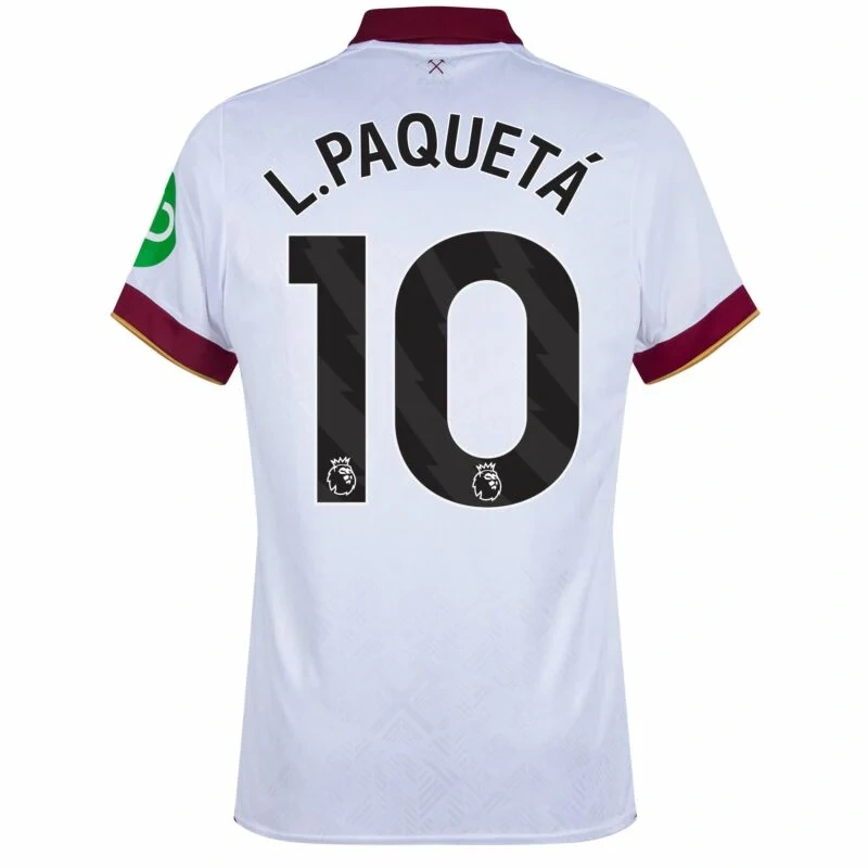 West Ham United Third Replica L.Paquetá 10 Shirt 2024-2025 Fan version Size：S-4XL