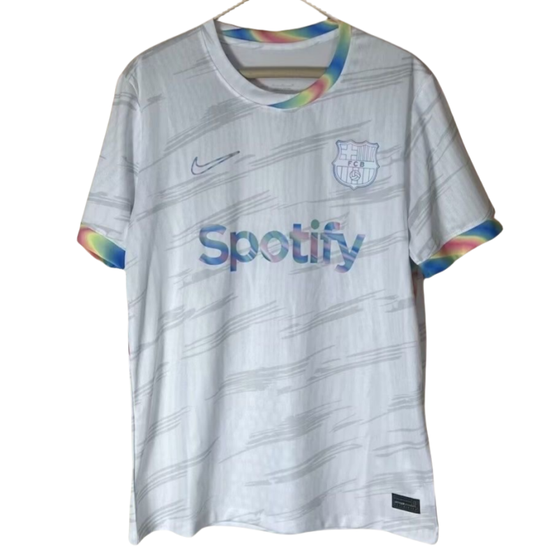 Barcelona White Shirt Soccer Jersey 25-26