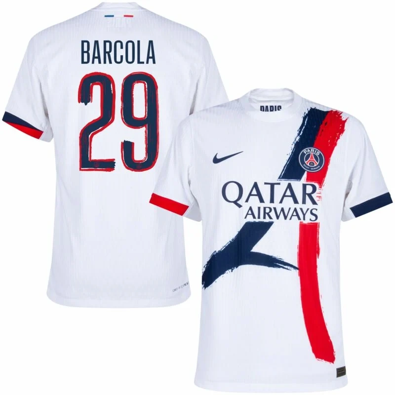 PSG Away Barcola 29 Shirt 2024-2025