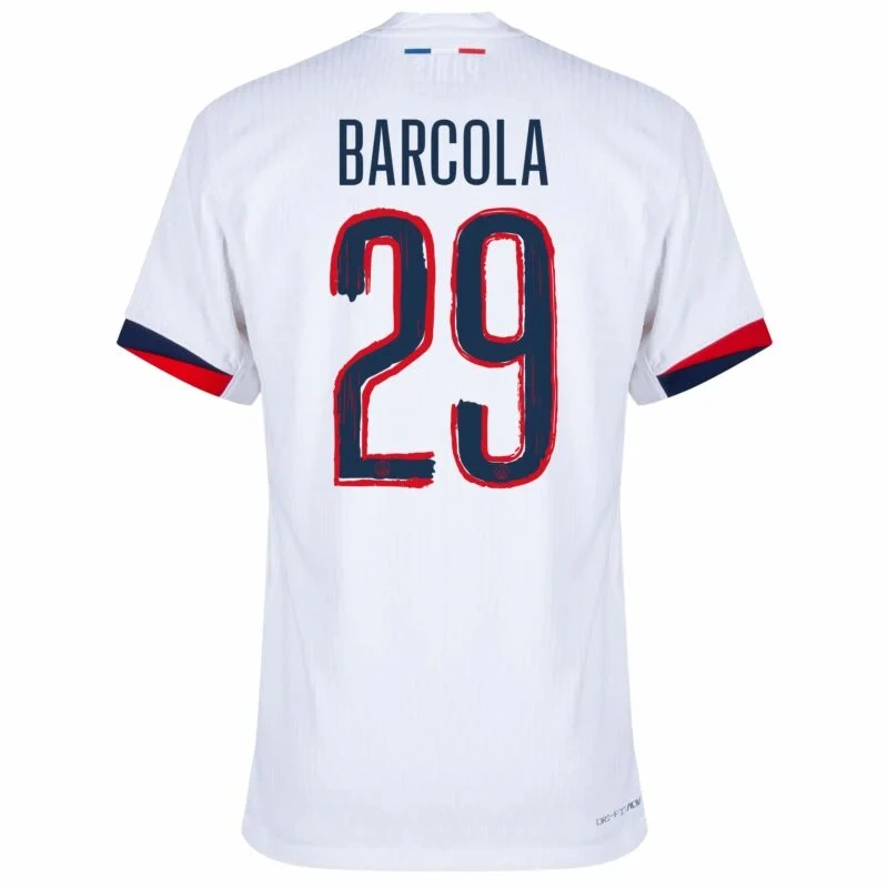 PSG Away Barcola 29 Shirt 2024-2025