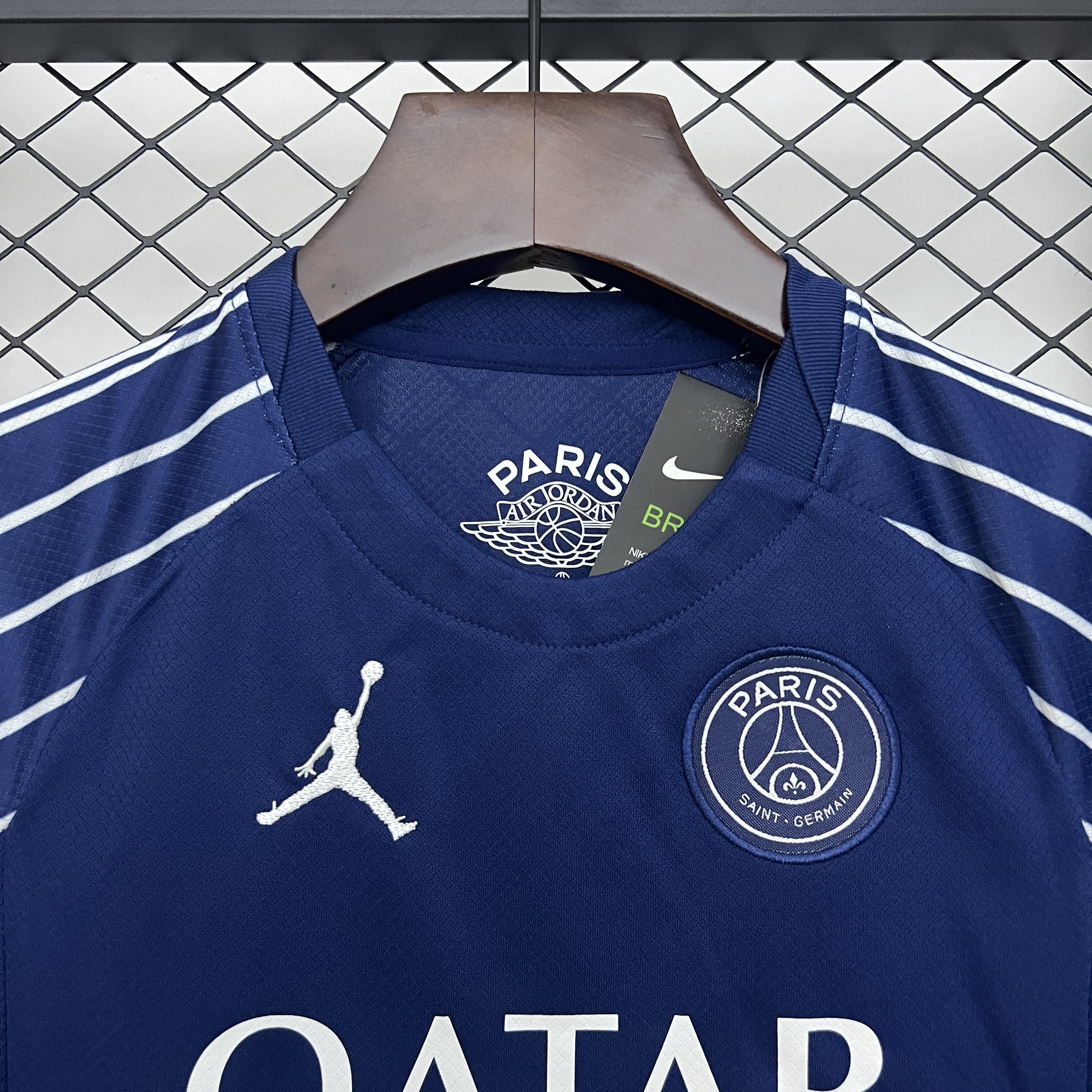 Kids PSG custom Fourth Away Soccer Kits 2024-25