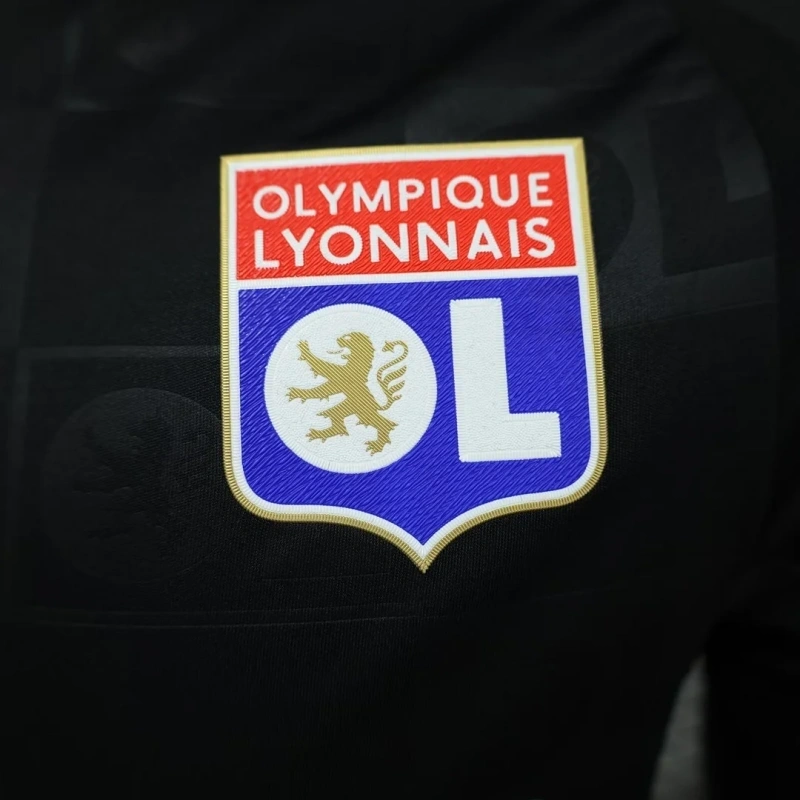 Olympique Lyonnais Away Shirt Soccer Jersey Player Version 24-25