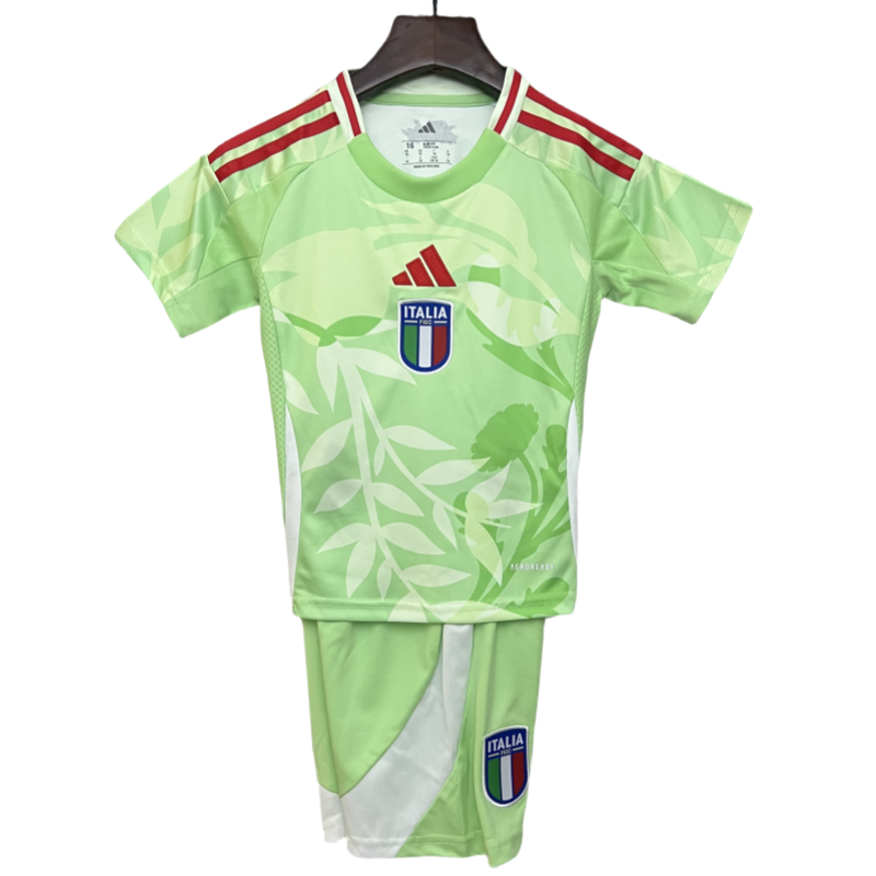 Italy Kids Away Soccer Kits Euro 2025